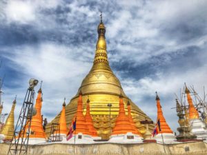 Kyauil Kauk Pagoda Thanlyin Yangon Myanmar